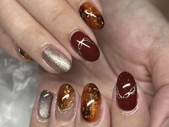 カラーズ(colors.)/べっ甲×ボルドー×マグネット。