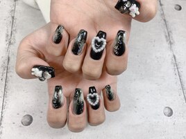 ブラックニュアンスネイル