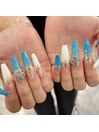 ターコイズカラーネイル