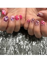 エムスタイル(Mstyle)/《ハンド》ピンクハートネイル