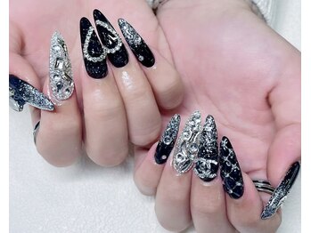 チップ長さ出し10本アートし放題