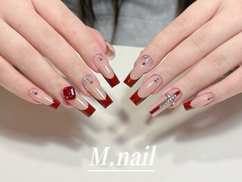 エムネイル(M.nail)の写真/イベントや特別な日には指先を華やかに♪持ち込みデザインOK90分やり放題¥11980/上品でモテ可愛なネイルに