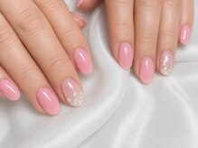 シンプルネイル　ワンカラー　