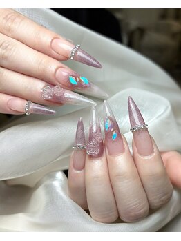 Lien nailsalon【長さだし専門店】パラジェル・フィルイン導入の写真/★☆ワンホン・韓国ネイルで予約殺到☆★カラー600色以上/パーツ1000種類以上◆持ち込み/長さだし対応◎