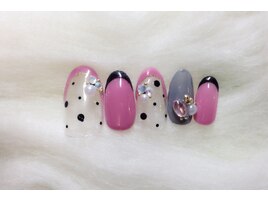 ピンク×ブラック☆定額6980円
