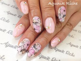 【花柄ネイル】