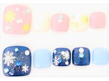 ネイルサロン クイール 小山店(NAIL SALON QUILL)/ワンカラー＋結晶シール