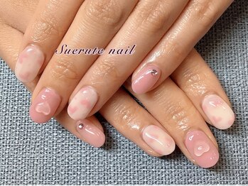 スエルテ ネイルサロン 北千住店/ラブなハートネイル ¥8000