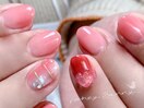 バレンタインネイル