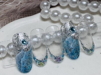 ネイル ユナ(nail YUNA)/ガラスフレンチ