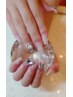 【人気NO.3】スカルプ(長さだし)&アートつけ放題【爪先～５mm】Sサイズ ￥9900