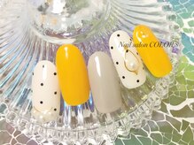 ネイルサロン カラーエイト(Nailsalon COLOR.8)/オレンジネイル・ドットネイル