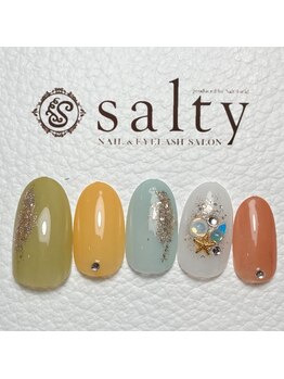 ネイルアンドアイラッシュサロン ソルティ 寺田町(salty)/カラフルネイル