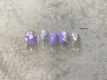 シンプリー ネイルアンドアイラッシュ 祖師谷大蔵店(Simpliee Nail&Eyelash)/　ニュアンスフラワー