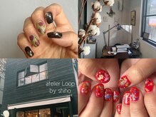 アトリエループ(atelier Loop by shiho)の雰囲気(ハンド2席、フット1席のこじんまりしたサロンです)