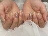 【今季トレンド!】レースネイル(ワンカラー+レース両手で4本まで)