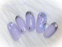 ボガスティーズネイル 鶴見店/大人の紫陽花ネイル