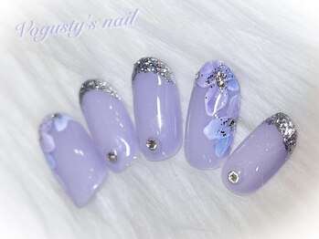ボガスティーズネイル 鶴見店/大人の紫陽花ネイル
