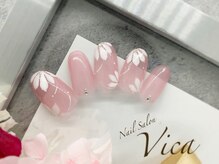 ヴィカ(Vica)/繊細フラワーをくすみピンクと♪