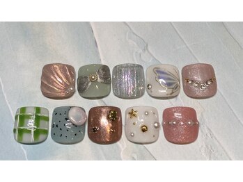 ネプチューン ネイルアンドアイラッシュ 二子玉川店(NEPTUNE)/フットシンプルデザインコース