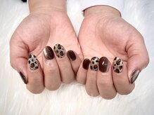イマージュ(image)/ヒョウ柄ネイル☆SAYAKA