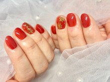 ネイルガール 銀座(Nail girl)/ワンカラー×雪の結晶