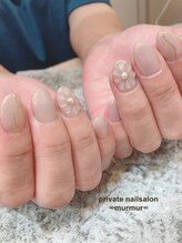 プライベート ネイルサロン マーマ(murmur)/ぷっくりフラワーネイル