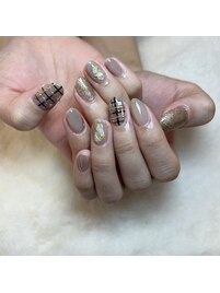 チェックネイル