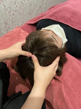 のりさだ整骨院 酒殿院の写真/ドライヘッドスパ付きメニューで身体も頭もスッキリ♪リンパマッサージ70分＋ドライヘッドスパ10分¥7920