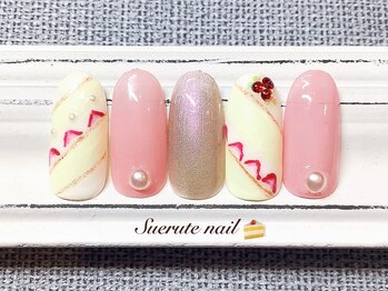 スエルテ ネイルサロン 北千住店/ショートケーキネイル ¥8000