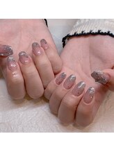 レイネイル レイアイ 各務原店(RAY NAIL & ray eye)/ラメグラデーションネイル