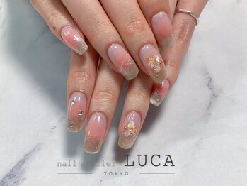 ネイルアトリエルカ(nail atelier LUCA)/M-564 大人可愛いワンホンネイル