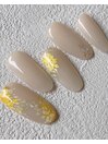 爪先に春到来！ミモザネイル♪