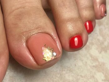 オーラリー ネイル アート メゾン(ORRERY nail art maison)/フット / パステルシェル