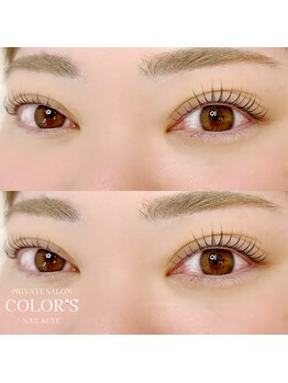 カラーズ ネイル アンド アイ(COLOR'S NAIL&EYE)/オーダーメイドまつ毛パーマ