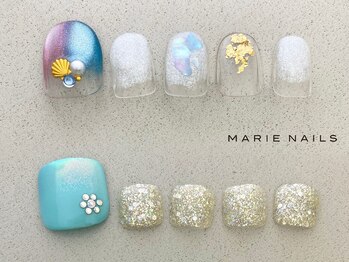 マリー ネイルズ いわきラトブ店(MARIE NAILS)の写真/★定額¥6,600(税込)！お得な定額¥5,500～♪クチコミ数は福島県no.1！JNA1級以上と認定講師も在籍♪