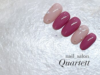 【パール×カシス×上品ネイル】