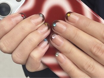 バレンタインネイル