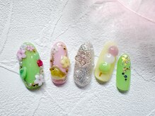 ネイルサロン ロゼプリュムの雰囲気（手描き、3Dアートの季節限定ネイルオススメ。持ち込みアートも可）