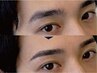 【メンズアイブロウ】似合わせWAX脱毛(メンズ眉毛＋おでこ)＋間引き ◆清潔感