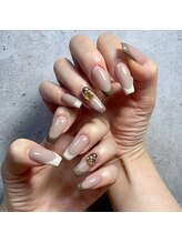 フォーユーネイル(4U nail)/ブラウンフレンチ