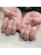 クリスタルネイル アミュプラザおおいた店(CRYSTAL NAIL)/アシンメトリー
