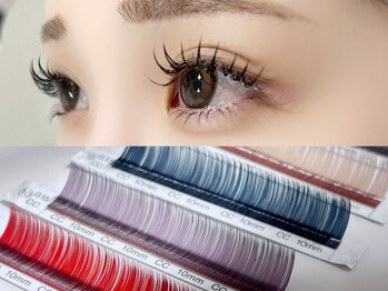 リリィ 戸島店(RiLy)の写真/モチ&仕上がりのキレイさ格段UP!LEDマツエク(フラットラッシュ/ボリュームラッシュ)カラーエクステもご用意