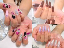 ベレッツァネイル 大阪 日本橋(BellezzaNail)の雰囲気（ニュアンスも手描きもお任せください♪マグネットネイルも多色！）