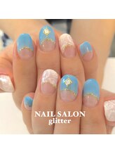 ネイルサロン グリッター(NAIL SALON glitter)/ペイズリーネイル