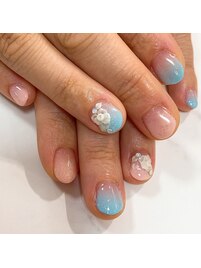 シンプルジェルネイル&本格ケア