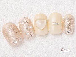 ホワイトラメハート