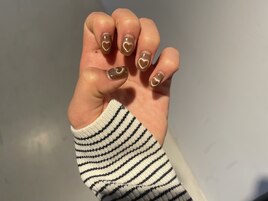 ハートマグネットネイル