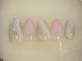 ピンクニュアンスネイル