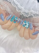 ファラウェイネイル(Faraway nail)/ブルーネイル☆